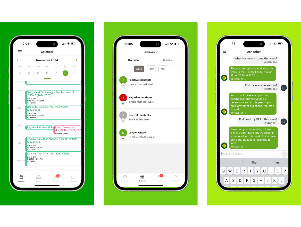 Arbor student app